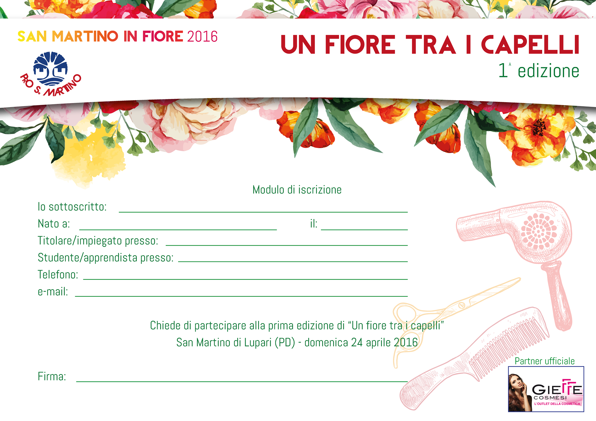 modulo iscrizione fiore 16